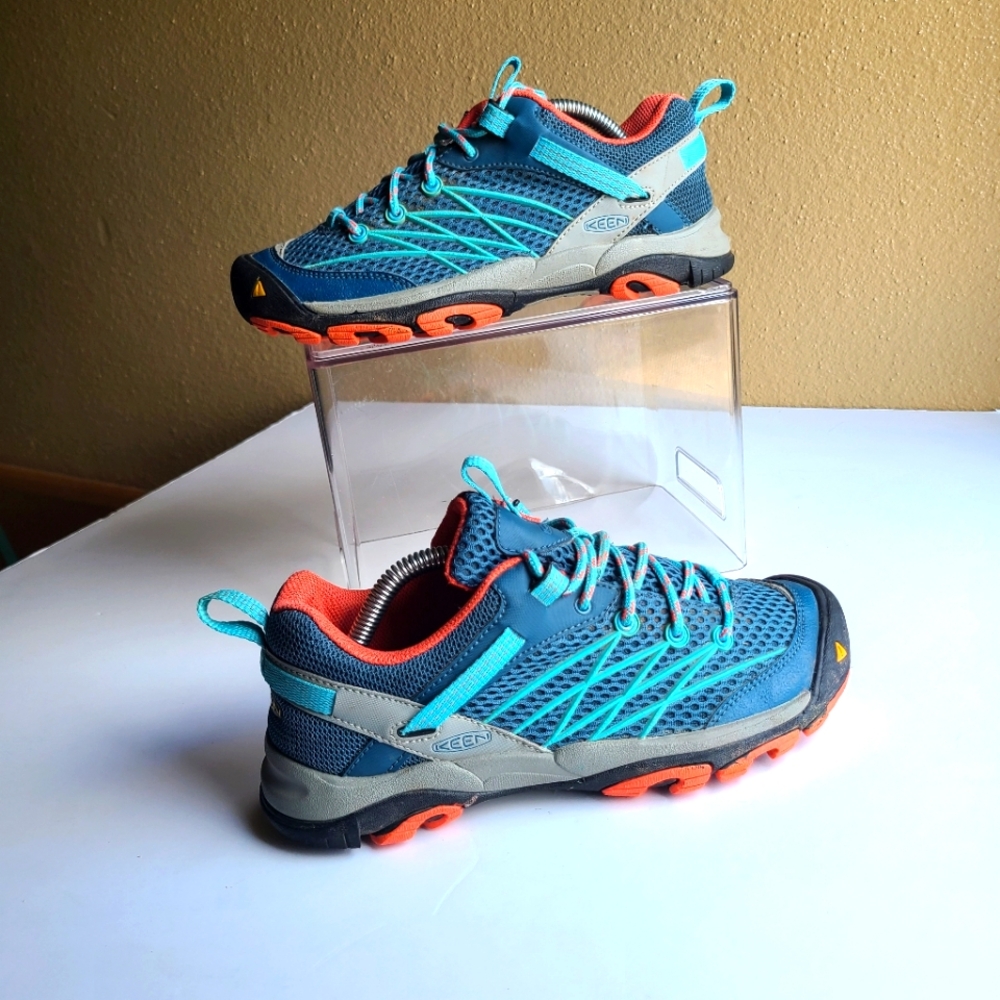 Keen Women's Teal Blue & Orange Trail Sneakers
